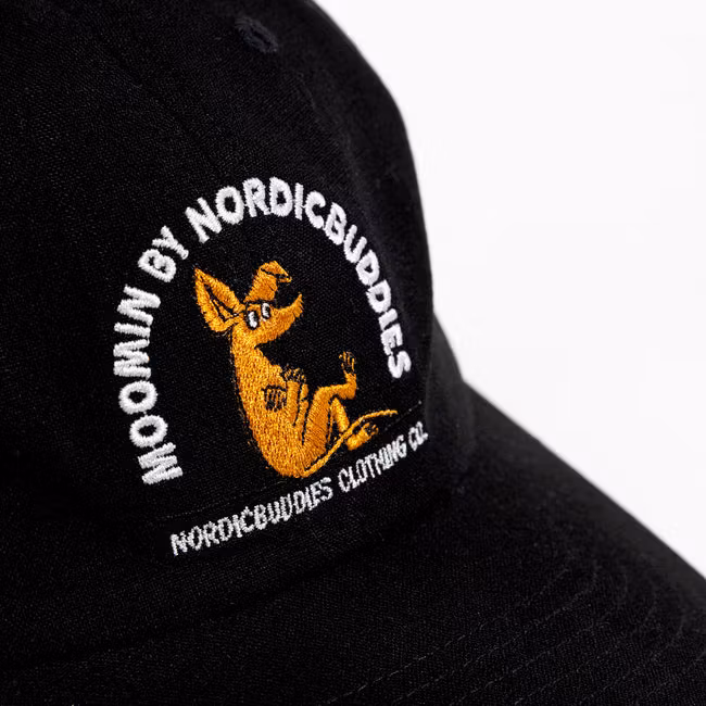 Nordic Buddies Sniff's Thoughts Cap, Black - Adult, circumference 51-59cm