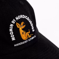 Nordic Buddies Sniff's Thoughts Cap, Black - Adult, circumference 51-59cm