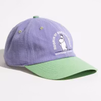 Nordic Buddies Moomintroll's Greeting Cap  Pastel Green & Lilac - Adult, circumference 51-59cm