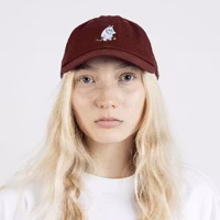 Nordic Buddies Moomintroll's Flower Cap, Burgundy - Adult: circumference 51-59cm