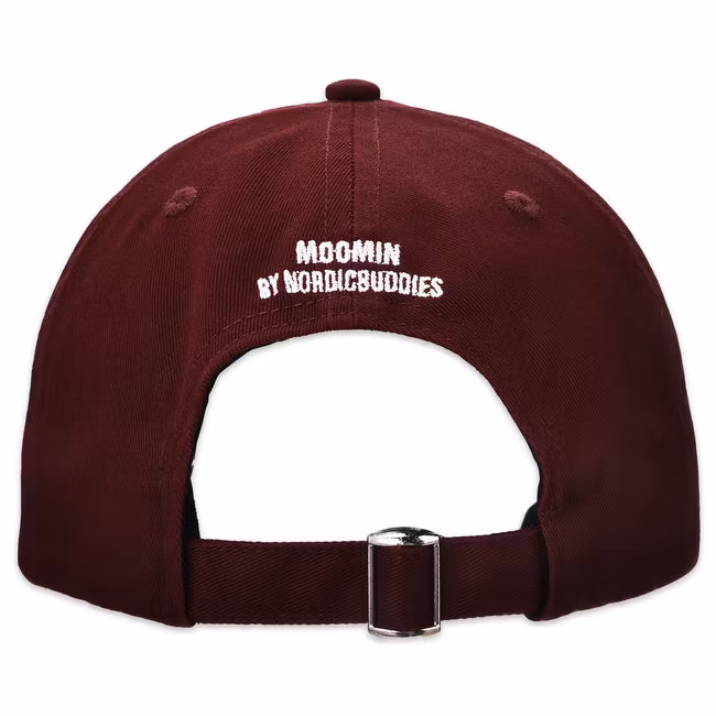 Nordic Buddies Moomintroll's Flower Cap, Burgundy - Volwassen: omtrek 51-59 cm