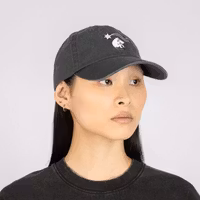 Nordic Buddies Moomin Novels Washed Denim Cap, Black - Adult, circumference 51-59cm