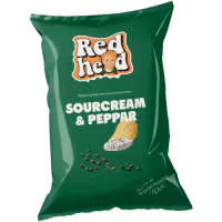 Redhead Potato Chips, Sourcream & Pepper - 150 grams