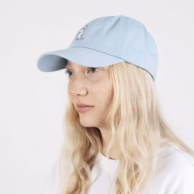 Nordic Buddies Moomintroll's Greeting Dad Cap, Light Blue - Adult: circumference 51-59cm
