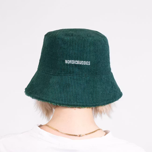 Nordic Buddies Snufkin Adventure Bucket Hat Cord, Grün – Erwachsene: Einheitsgröße