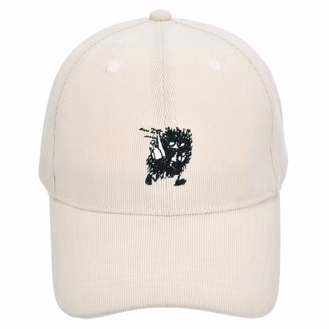 Gorra de pana apestosa Nordic Buddies, color blanco roto, para adultos, circunferencia 51-60 cm
