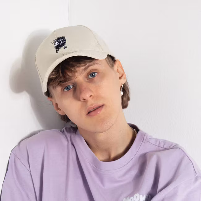 Gorra de pana apestosa Nordic Buddies, color blanco roto, para adultos, circunferencia 51-60 cm