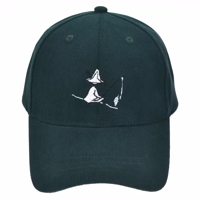 Nordic Buddies Snufkin Corduroy Cap, Green - Adult, circumference 51-60cm