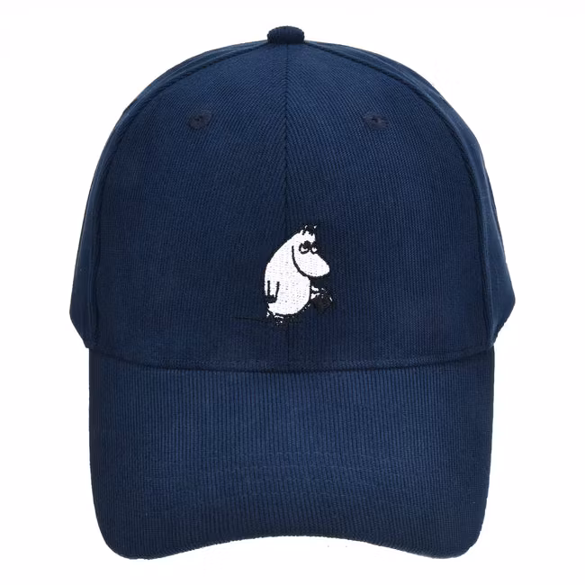 Nordic Buddies Moominpappa Corduroy Cap, Navy - Adult, circumference 51-60cm