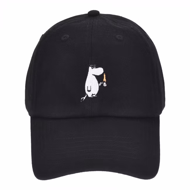 Nordic Buddies Moominpappa Cap, Black - Adult, circumference 51-60cm