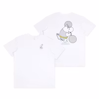 Nordic Buddies Moomintroll Weightlifting T-Shirt Unisex, White