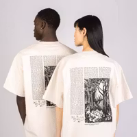 Nordic Buddies Moomin Novels Heavy T-Shirt, Beige