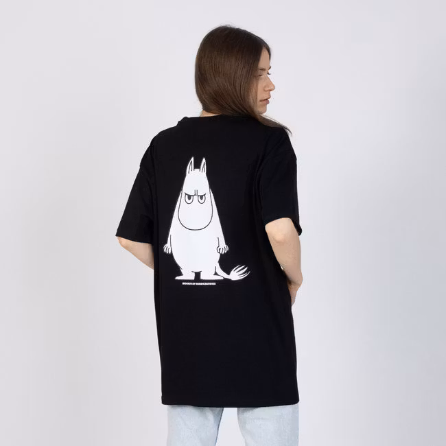 Nordic Buddies Moomintroll's Temper T-Shirt Unisex, Black