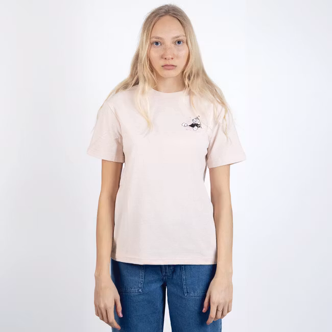 Koszulka Nordic Buddies Little My Painting damska, jasnoróżowa