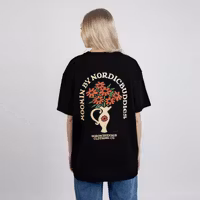 Nordic Buddies Sniff Flower Bouquet T-Shirt Unisex, Black