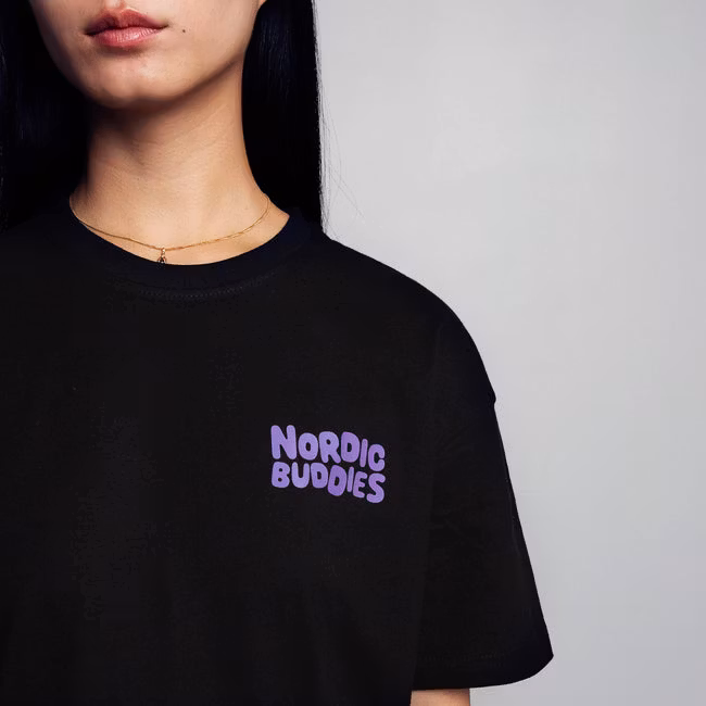 Nordic Buddies T-Shirt Groke, Black