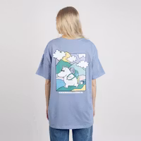 Nordic Buddies Moomintroll's Adventure T-Shirt Unisex, Blue