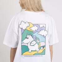 Nordic Buddies Moomintroll's Adventure T-Shirt Unisex, White