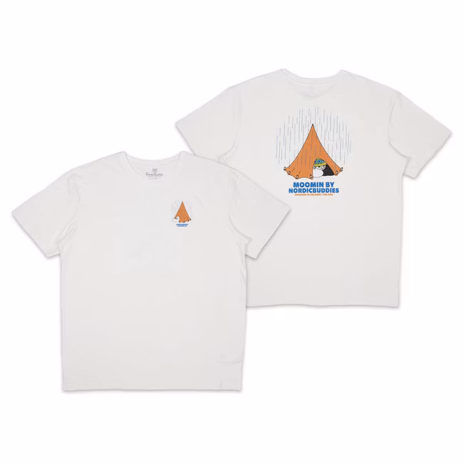 Nordic Buddies Mumin-Abenteuer-T-Shirt Unisex, Weiß