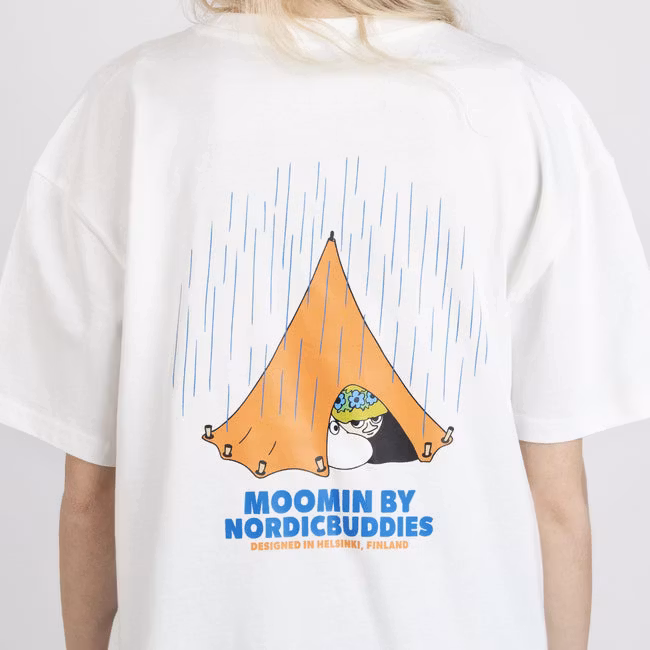 Nordic Buddies Mumin-Abenteuer-T-Shirt Unisex, Weiß