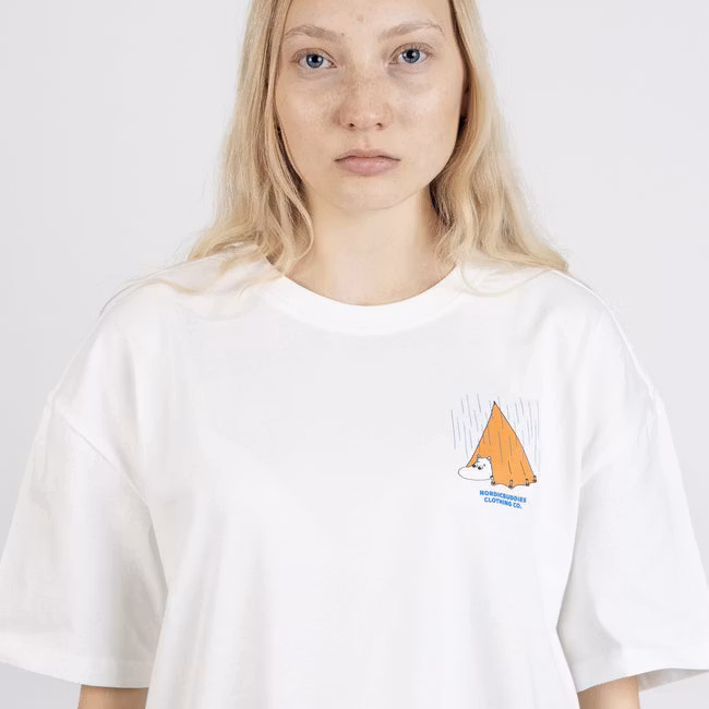 Nordic Buddies Mumin-Abenteuer-T-Shirt Unisex, Weiß