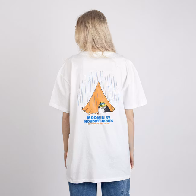Nordic Buddies Mumin-Abenteuer-T-Shirt Unisex, Weiß