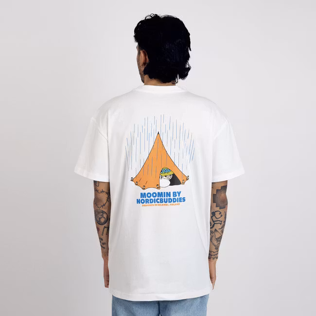 Nordic Buddies Mumin-Abenteuer-T-Shirt Unisex, Weiß