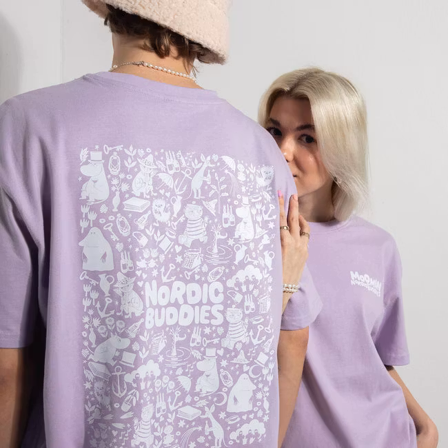 Nordic Buddies T-shirt Moomin, Lilac