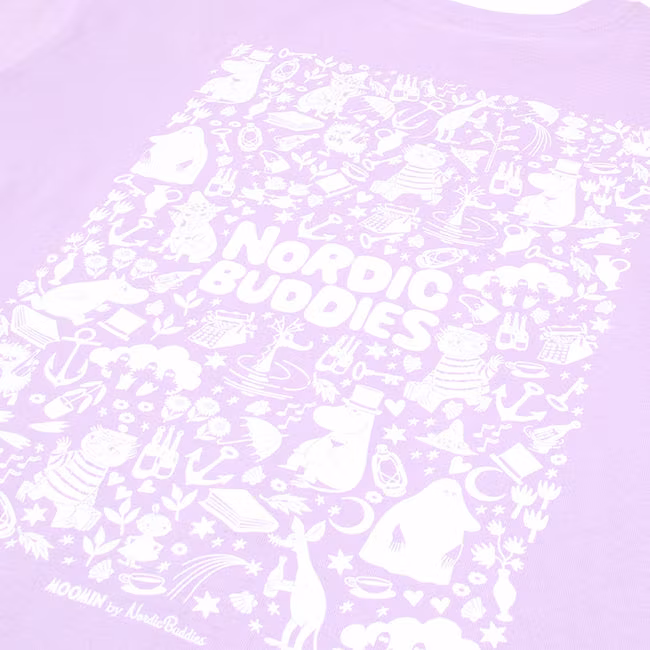 Nordic Buddies T-shirt Moomin, Lilac