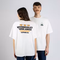 Nordic Buddies Moomin 80 Heavy T-shirt Jungle, White
