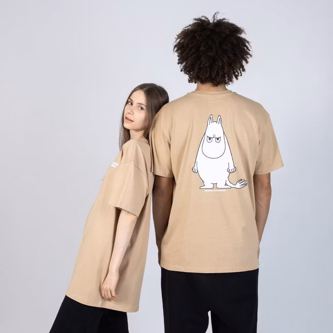 Koszulka Nordic Buddies Moomintroll's Temper unisex, beżowa