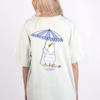 Nordic Buddies Snorkmaiden Beach Day T-Shirt Women, Light Green