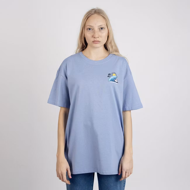 Nordic Buddies Hattifatteners Surf Trip T-Shirt Unisex, Blau