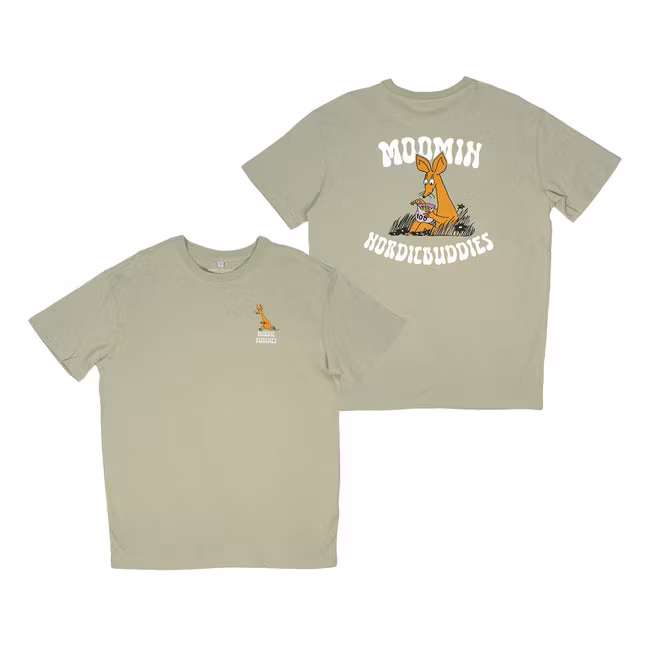 Nordic Buddies T-Shirt Sniff, Light Green