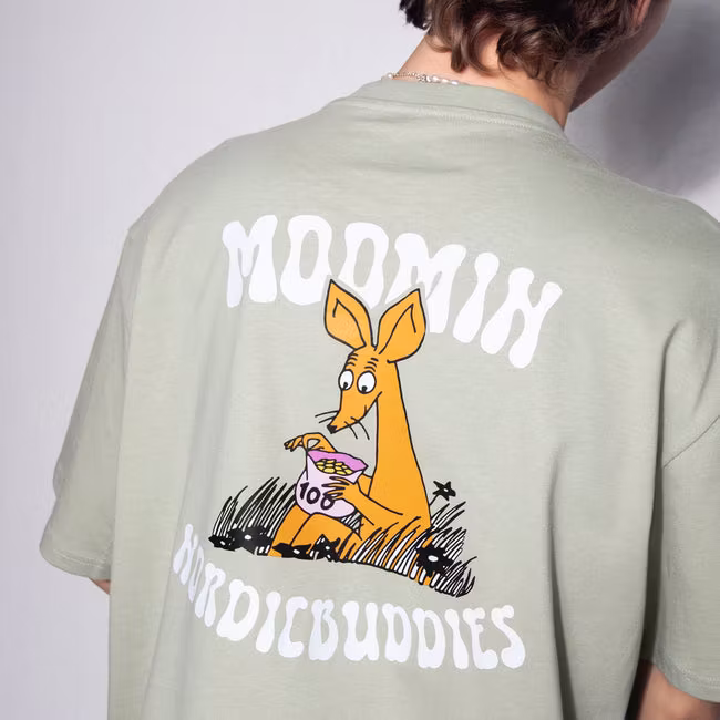 Nordic Buddies T-Shirt Sniff, Light Green