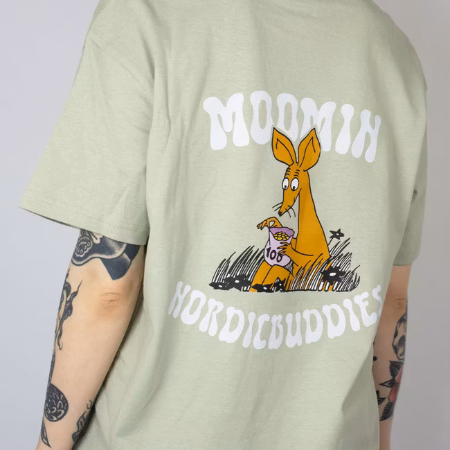 Nordic Buddies T-Shirt Sniff, Light Green