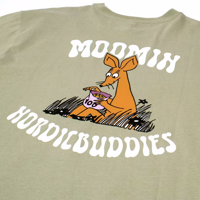 Nordic Buddies T-Shirt Sniff, Light Green