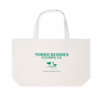 Nordic Buddies Snufkin Large Tote Bag, Off White