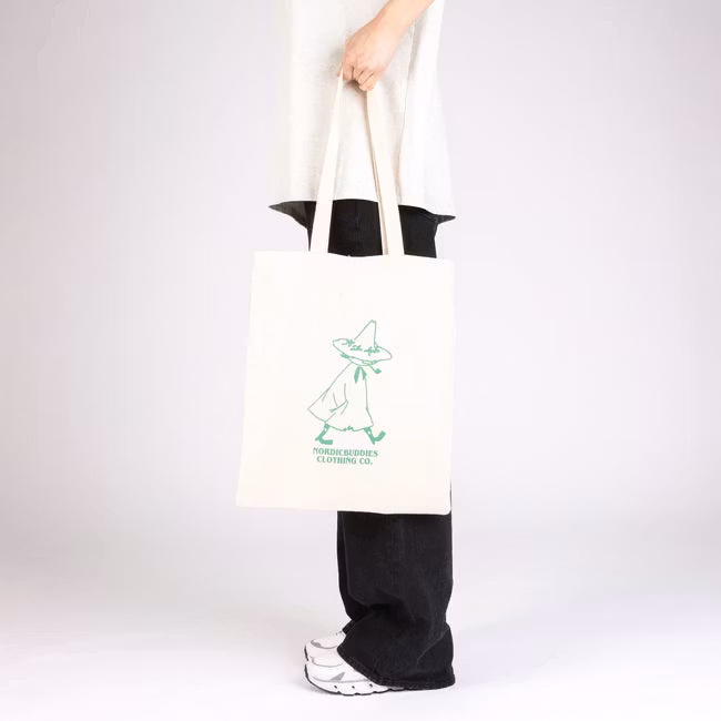 Torba Nordic Buddies Snufkin Tote Bag, biała