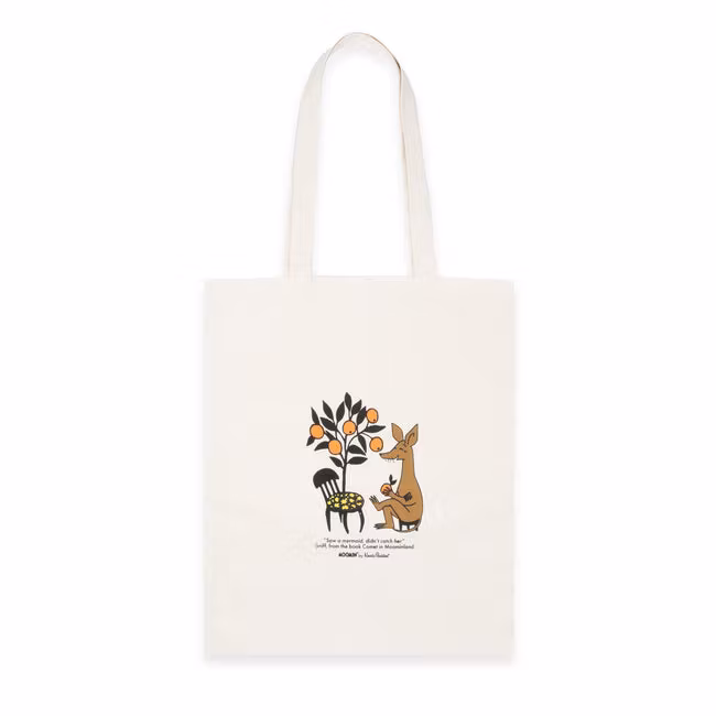Nordic Buddies Sniff Tote Bag, White