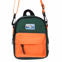 Nordic Buddies Moomintroll Adventure Cross Body Bag, Dark Green and Orange