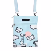 Nordic Buddies Moomins Up In The Clouds Passport Bag, Turquoise