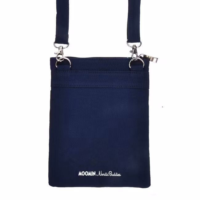 Nordic Buddies Moomins At The Sea Passport Bag, Navy Blue