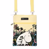 Nordic Buddies Moomintroll Picking The Flowers Passport Bag, Beige