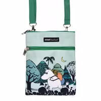 Nordic Buddies Moomintroll Adventuring Passport Bag, Green