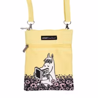 Nordic Buddies Snorkmaiden Reading Passport Bag, Yellow