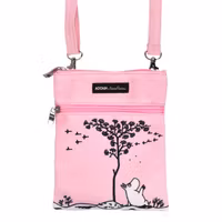 Nordic Buddies Moomintroll Under The Tree Passport Bag, Pink