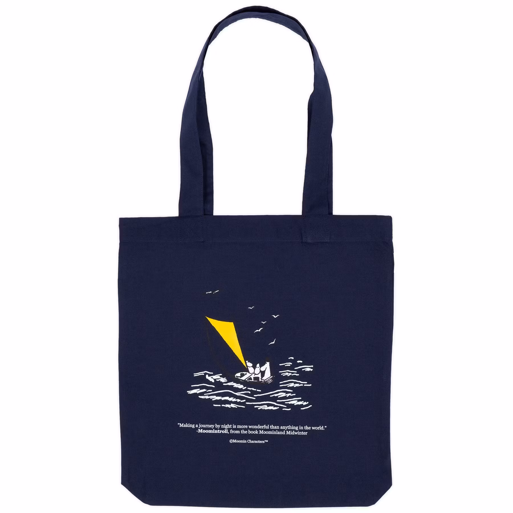 Nordic Buddies Moominpappa at Sea Tote Bag, Navy Blue