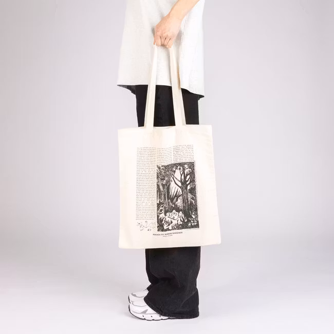 Nordic Buddies Moomin Novels Tote Bag, Natural White