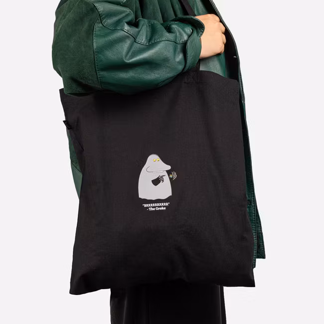 Nordic Buddies The Groke Tote Bag, Black